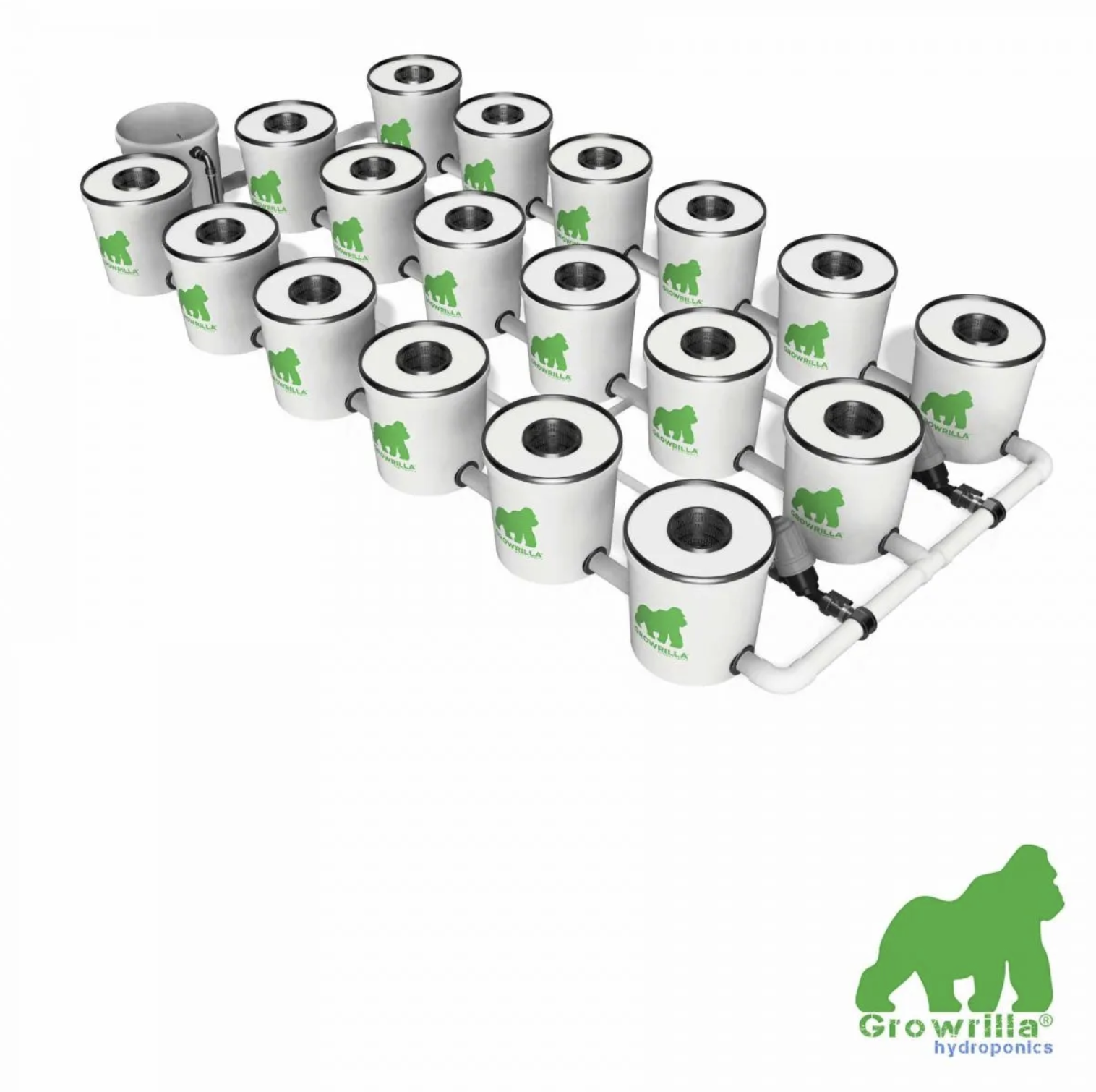 Growrilla RDWC PRO_18-Topfe 19L